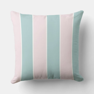 Soft Colour Vertical Stripe Pattern Design Throw Pillow