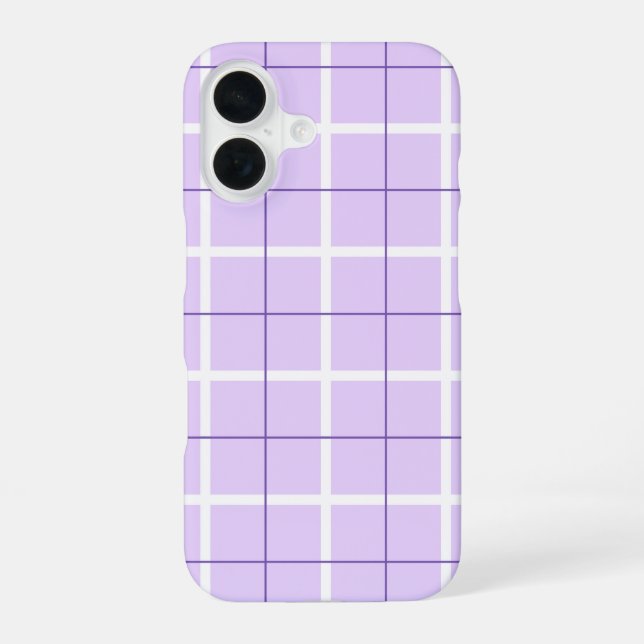 Soft Colour Vertical Stripe Pattern Point Design iPhone 16 Case (Back)
