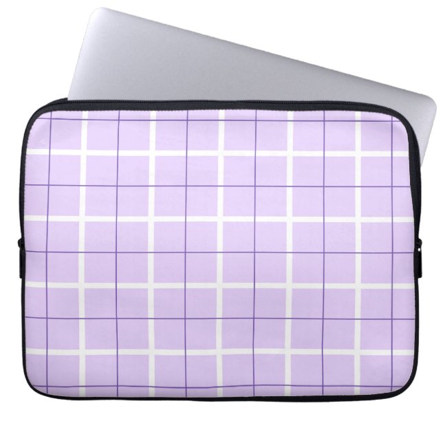 Soft Colour Vertical Stripe Pattern Point Design Laptop Sleeve (Front)