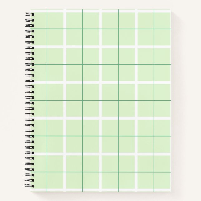 Soft Colour Vertical Stripe Pattern Point Design Notebook (Front)