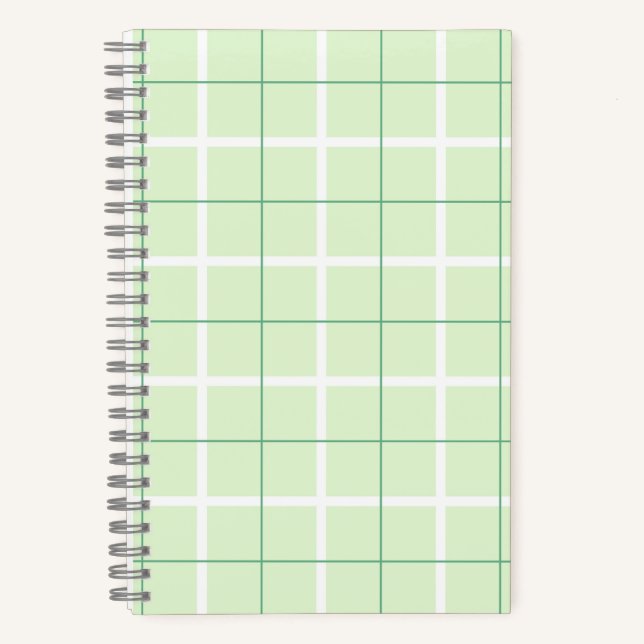 Soft Colour Vertical Stripe Pattern Point Design Notebook (Front)