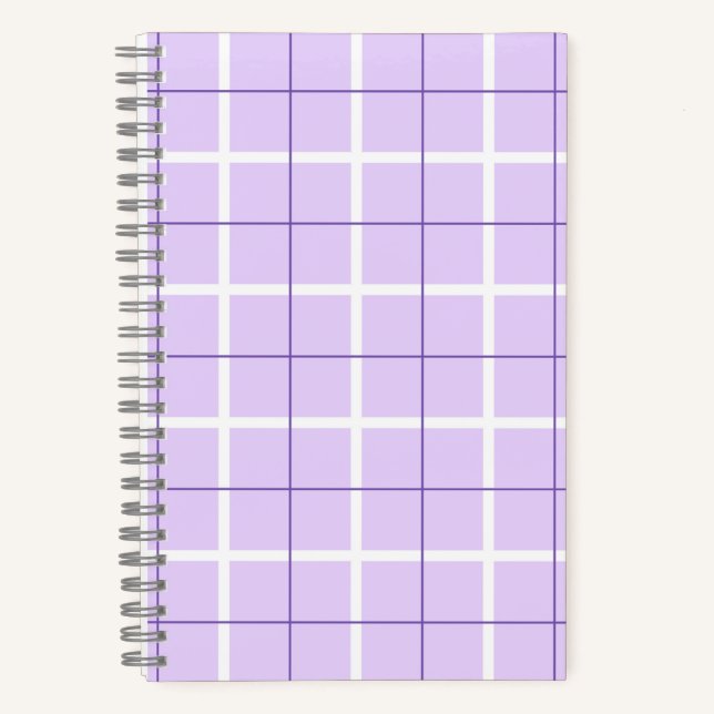 Soft Colour Vertical Stripe Pattern Point Design Notebook (Front)
