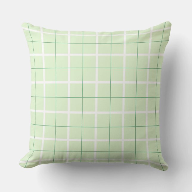Soft Colour Vertical Stripe Pattern Point Design Throw Pillow (Front)