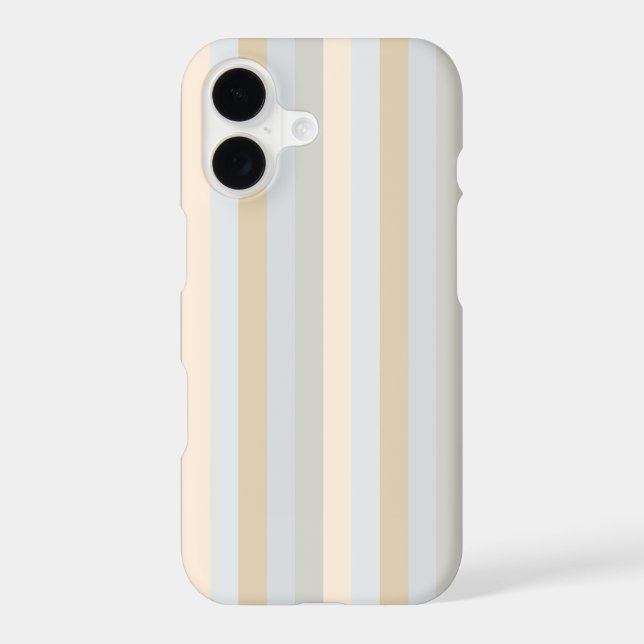 Soft Coloured Greys Vertical Stripes Decor (Back)