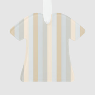 Soft Coloured Greys Vertical Stripes Pattern Ornament