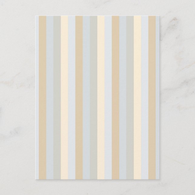 Soft Coloured Greys Vertical Stripes Pattern Postcard (Front)