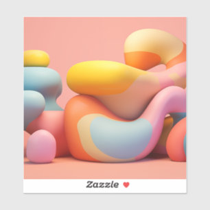 Soft, colourful rounded forms