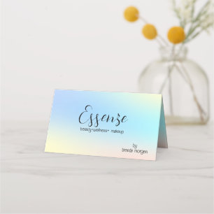 Soft colours holographic background loyalty card