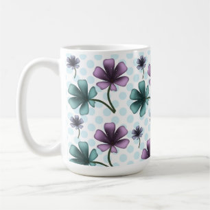 Soft Cottagecore Floral Pattern   Pastel Aesthetic Coffee Mug