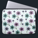 Soft Cottagecore Floral Pattern | Pastel Aesthetic Laptop Sleeve<br><div class="desc">A soft and dreamy cottagecore floral pattern featuring pastel purple and teal flowers on a subtle dotted background. This design captures a gentle, vintage garden aesthetic perfect for those who love calm, cozy, and feminine styles. Ideal for apparel, phone cases, and home decor, this cute and aesthetic floral pattern adds...</div>