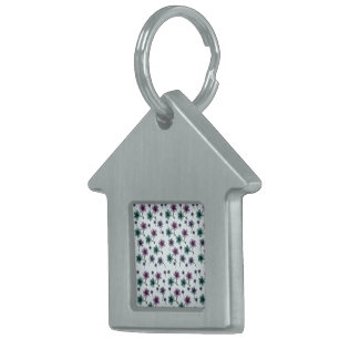 Soft Cottagecore Floral Pattern Pastel Aesthetic Pet ID Tag