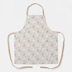 Soft Cozy Halloween Pattern Apron