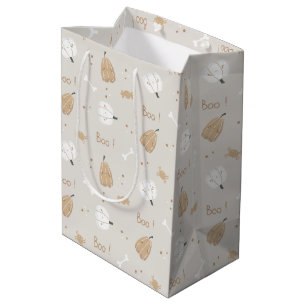 Soft Cozy Halloween Pattern Gift Bag