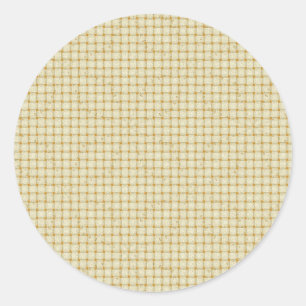 Soft Cream Basket Weave Design Stickers