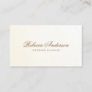 Soft cream ivory satin gradient chic pretty script business card