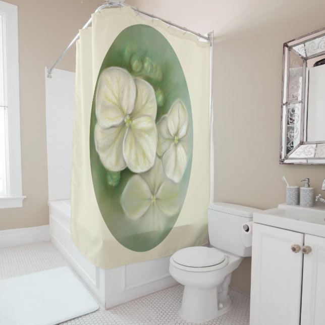 Soft Cream White Pastel Hydrangea Floral (In Situ)