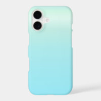 Soft Cyan Blue Gradient Minimal Phone Case