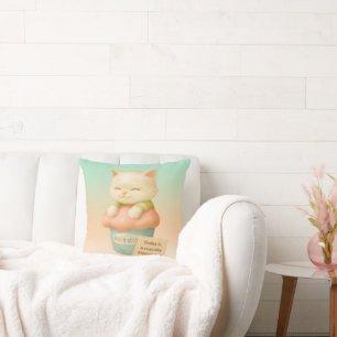 Soft Day: Today is a Cupcake Kind of Day Art Throw Pillow