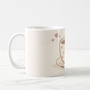 Soft days, cozy thoughts - Cute Coffee Cup Art