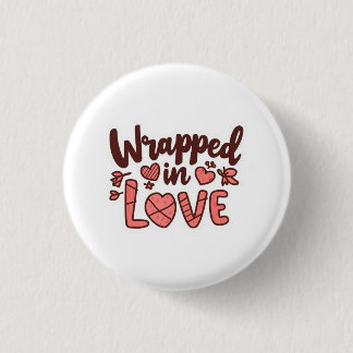 soft december magic - holiday 1 inch round button