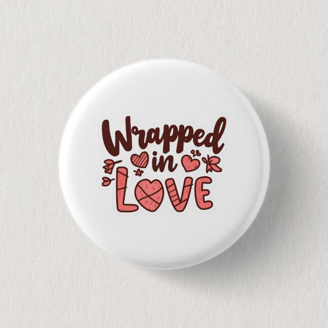 soft december magic - holiday  1 inch round button (Front)