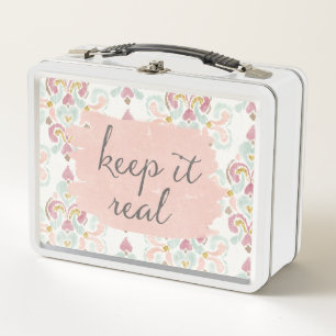 Soft Deco III   Keep It Real Metal Lunch Box