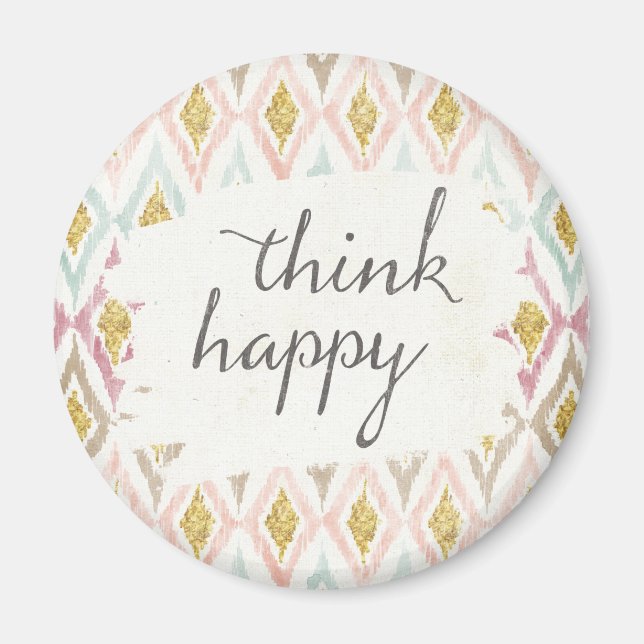 Soft Deco V | Think Happy Magnet (Front)
