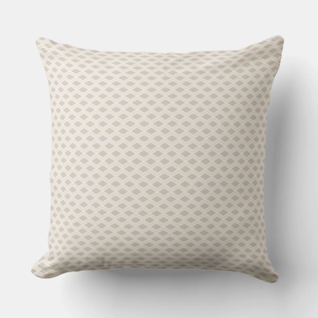 Soft Diamond Lattice  Throw Pillow (Front)