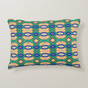 Soft Diamond & Oval Symmetry Accent Pillow