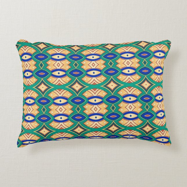 Soft Diamond & Oval Symmetry  Accent Pillow (Front)