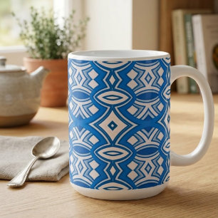 Soft Diamond & Oval Symmetry Coffee Mug