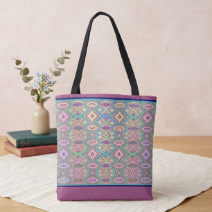 Soft Diamond & Oval Symmetry Tote Bag