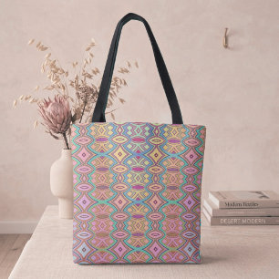 Soft Diamond & Oval Symmetry Tote Bag