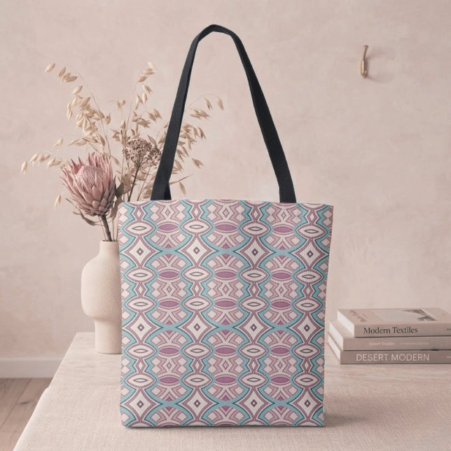 Soft Diamond & Oval Symmetry Tote Bag (Creator Uploaded)