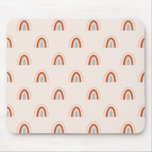 Soft Doodle Rainbow Pattern Mouse Pad