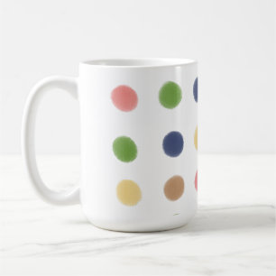 Soft Dots Original Contemporary Color Pattern Coffee Mug