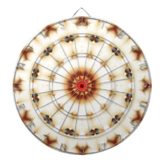 Soft Dreamy Cream Floral Pattern Dartboard
