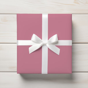 Soft Dusty Rose Mauve Pink Solid Colour Wrapping Paper
