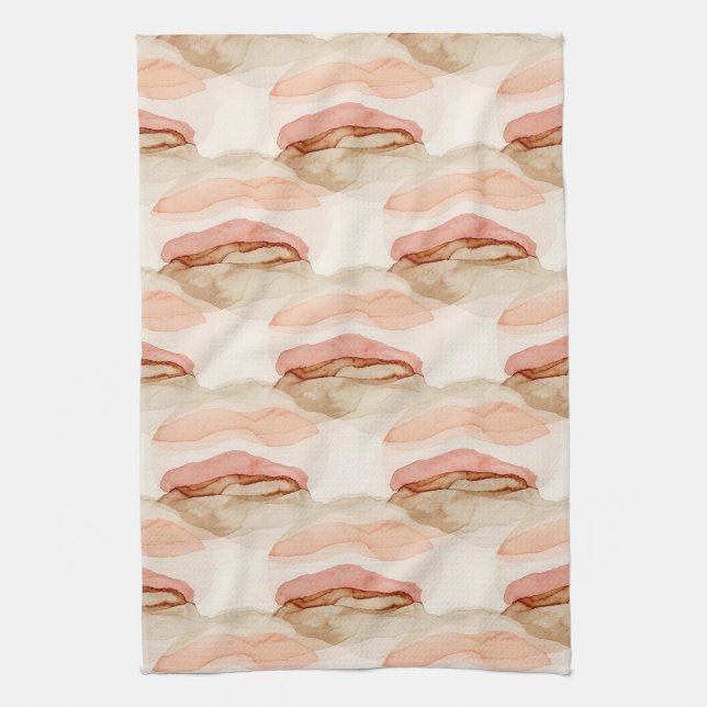 Soft Earthy Abstract (1) Kitchen Towel (Vertical)