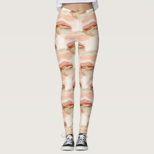 Soft Earthy Abstract (1) Leggings