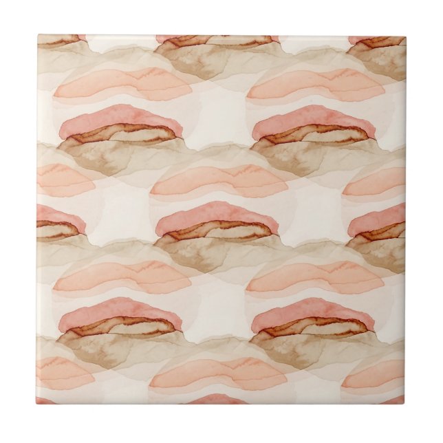 Soft Earthy Abstract (1) Tile (Front)