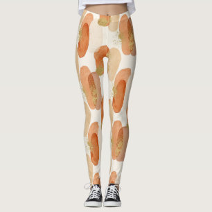 Soft Earthy Abstract (5) Leggings
