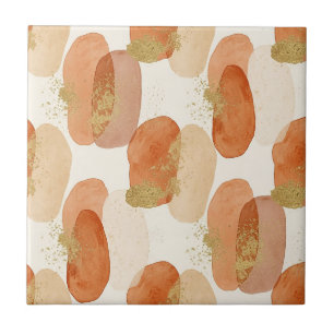 Soft Earthy Abstract (5) Tile