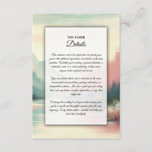 Soft Echoes of the Mountains Enclosure Card