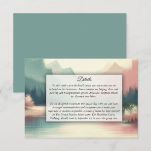 Soft Echoes of the Mountains Enclosure Card