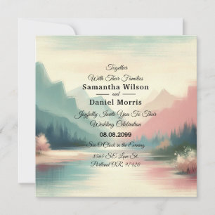Soft Echoes of the Mountains Invitation