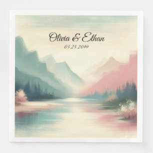 Soft Echoes of the Mountains Napkin