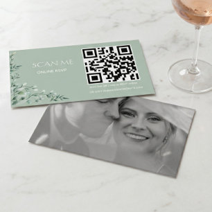 Soft Elegant Aesthetic Classic Minimal Wedding  Enclosure Card