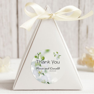 Soft Elegant Orchid Classic Round Sticker