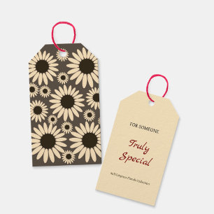 Soft Empress Florals Brown Empress Gift Tags